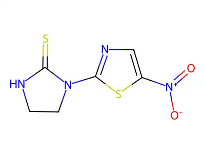 1-(5-Nitrothiazol-2-yl)imidazolidine-2-thione structure