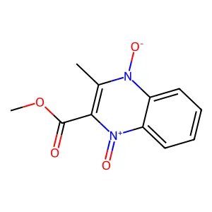 2-(Methoxycarbonyl)-3-methylquinoxalinediium-1,4-diolate structure