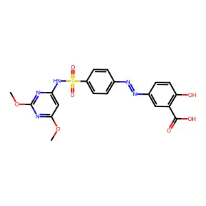 Salazodimethoxine structure