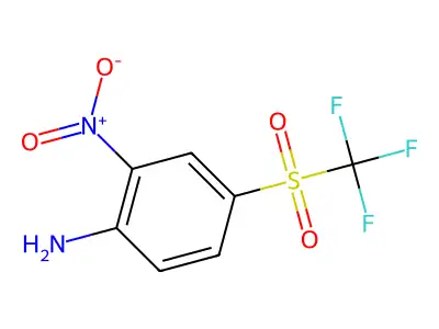 2-Nitro-4-(trifluoromethanesulfonyl)aniline structure