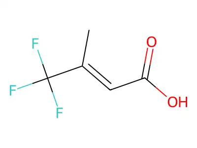 4,4,4-Trifluoro-3-methylbut-2-enoic acid structure