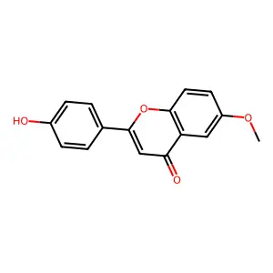 4'-Hydroxy-6-methoxyflavone structure