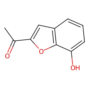 2-Acetyl-7-hydroxybenzofuran structure