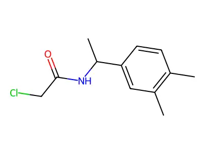 2-chloro-N-[1-(3,4-dimethylphenyl)ethyl]acetamide structure