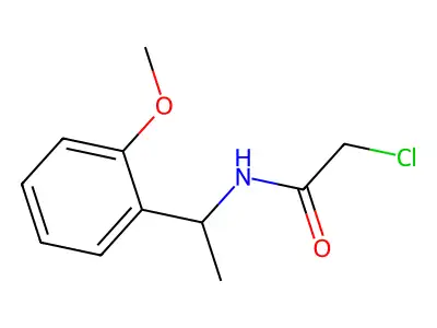 2-chloro-N-[1-(2-methoxyphenyl)ethyl]acetamide structure
