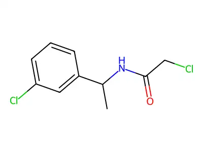 2-Chloro-N-(1-(3-chlorophenyl)ethyl)acetamide structure