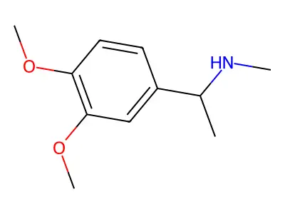 3,4-Dimethoxy-N,alpha-dimethylbenzenemethanamine structure