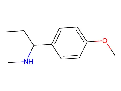 1-(4-methoxyphenyl)-N-methylpropan-1-amine structure