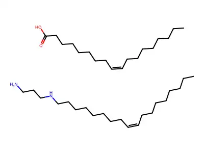 octadec-9-enoic acid;N'-octadec-9-enylpropane-1,3-diamine structure