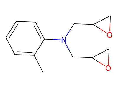 2-Oxiranemethanamine, N-(2-methylphenyl)-N-(2-oxiranylmethyl)- structure