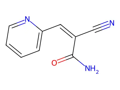 2-Cyano-3-pyridin-2-ylprop-2-enamide structure