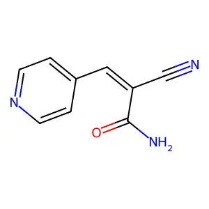 2-氰基-3-(4-吡啶基)丙烯酰胺 structure