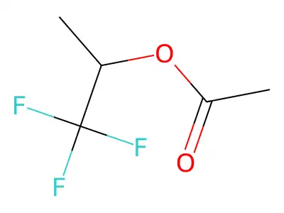 1,1,1-Trifluoroisopropyl acetate structure