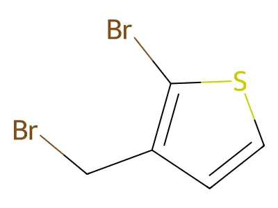 2-Bromo-3-(bromomethyl)thiophene structure