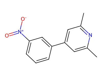 2,6-Dimethyl-4-(3-nitrophenyl)pyridine structure