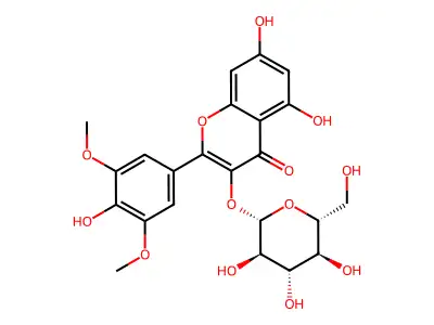 syringetin-3-o-glucoside structure