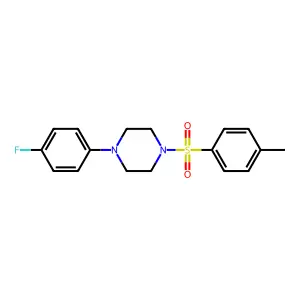 1-(4-Fluorophenyl)-4-(p-tolylsulphonyl)piperazine structure