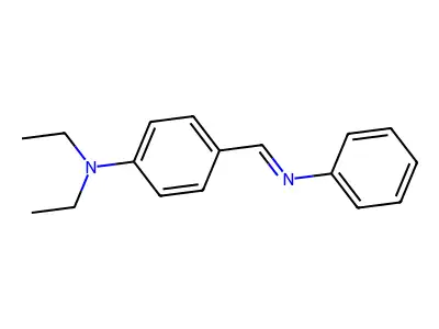 N-(4-(Diethylamino)benzylidene)aniline structure