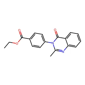 ethyl 4-(2-methyl-4-oxoquinazolin-3(4H)-yl)benzoate structure