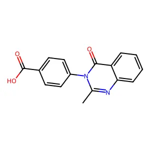 4-(2-methyl-4-oxoquinazolin-3(4H)-yl)benzoic acid structure