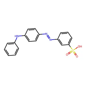 4-(Phenylamino)-3'-sulfoazobenzene structure