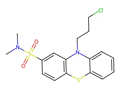 10-(3-Chloropropyl)-N,N-dimethyl-10H-phenothiazine-2-sulphonamide structure