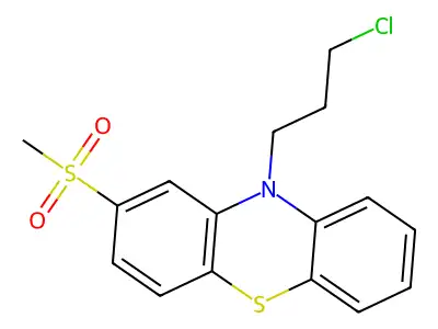 10-(3-Chloropropyl)-2-(methylsulphonyl)-10H-phenothiazine structure