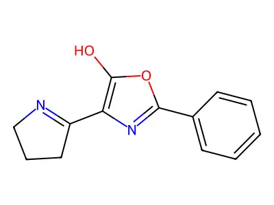 5(4H)-Oxazolone, 2-phenyl-4-(2-pyrrolidinylidene)- structure