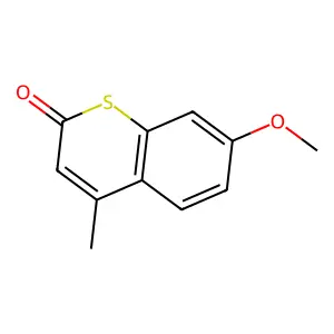 7-methoxy-4-methylthiochromen-2-one structure