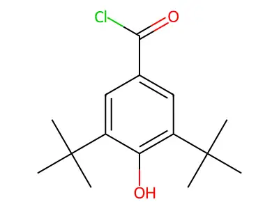 3,5-Di-tert-butyl-4-hydroxybenzoyl chloride structure