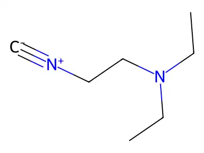Diethyl(2-isocyanoethyl)amine structure