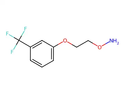 O-[2-[3-(trifluoromethyl)phenoxy]ethyl]hydroxylamine structure