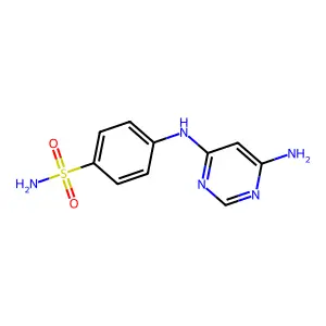 4-[(6-氨基-4-嘧啶基)氨基]苯磺酰胺 structure