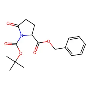 (R)-2-benzyl 1-tert-butyl 5-oxopyrrolidine-1,2-dicarboxylate structure