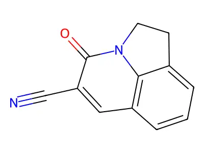 4-oxo-1,2-dihydro-4H-pyrrolo[3,2,1-ij]quinoline-5-carbonitrile structure