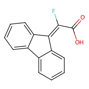 9H-fluoren-9-ylidene(fluoro)acetic acid structure