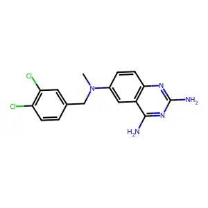 N6-[(3,4-Dichlorophenyl)methyl]-N6-methyl-2,4,6-quinazolinetriamine structure