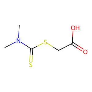 S-(N,N-Dimethylthiocarbamoyl)thioglycolic Acid structure