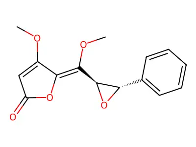 4-Methoxy-5-[methoxy(3-phenyloxiran-2-yl)methylidene]furan-2(5h)-one structure