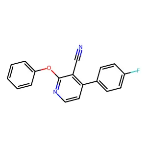 4-(4-Fluorophenyl)-2-phenoxypyridine-3-carbonitrile structure