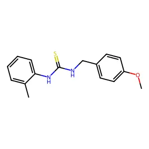 1-[(4-Methoxyphenyl)methyl]-3-(2-methylphenyl)thiourea structure