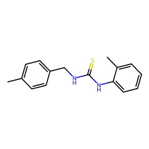 N-(4-methylbenzyl)-N'-(2-methylphenyl)thiourea structure