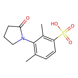 2,4-Dimethyl-3-(2-oxopyrrolidin-1-yl)benzenesulfonic acid structure