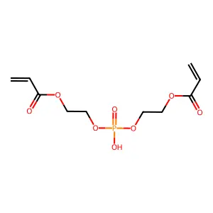 2-Propenoic acid, 1,1'-[phosphinicobis(oxy-2,1-ethanediyl)] ester structure