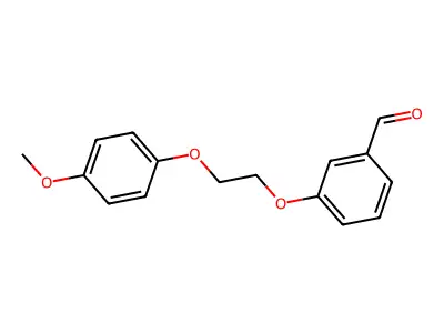 3-[2-(4-Methoxyphenoxy)ethoxy]benzaldehyde structure