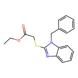 ethyl [(1-benzyl-1H-benzimidazol-2-yl)sulfanyl]acetate structure
