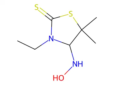 3-Ethyl-4-(hydroxyamino)-5,5-dimethyl-1,3-thiazolidine-2-thione structure