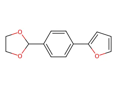 2-[4-(2-Furyl)phenyl]-1,3-dioxolane structure