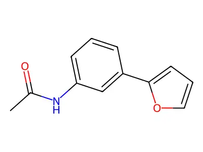 N-[3-(furan-2-yl)phenyl]acetamide structure