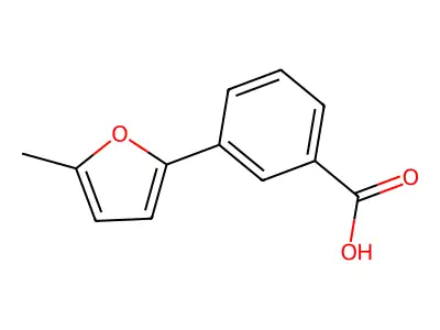 3-(5-methyl-2-furyl)benzoic Acid structure